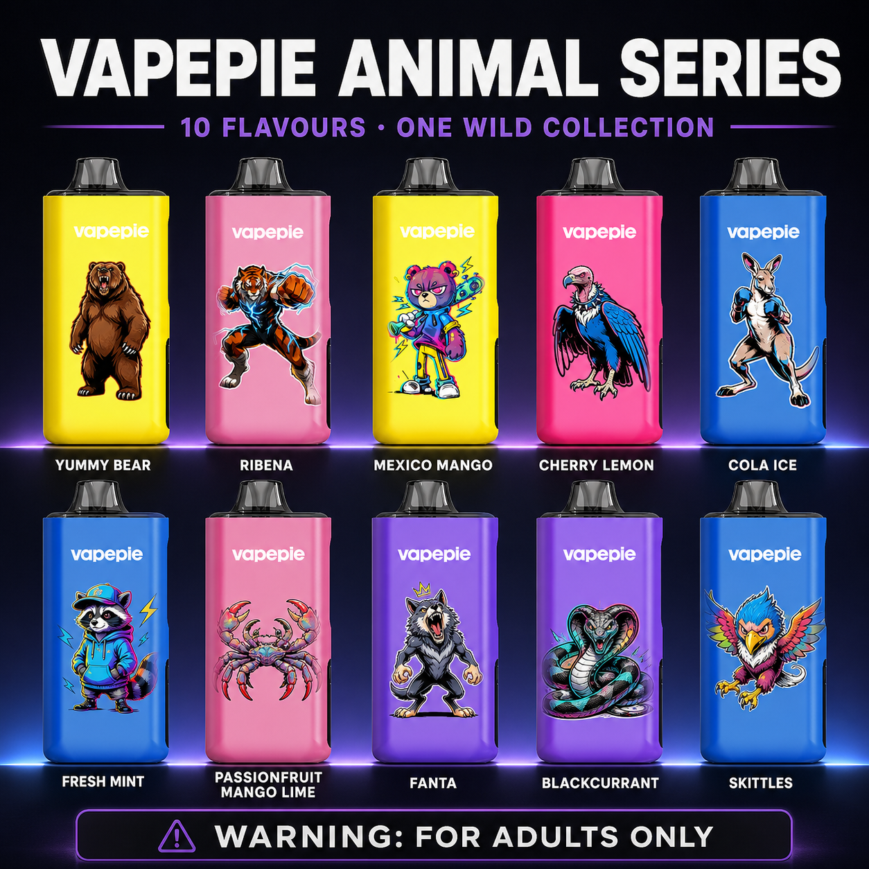 🏆Choose 3 flavors ☛ NEW-VAPEPE PRO 40000