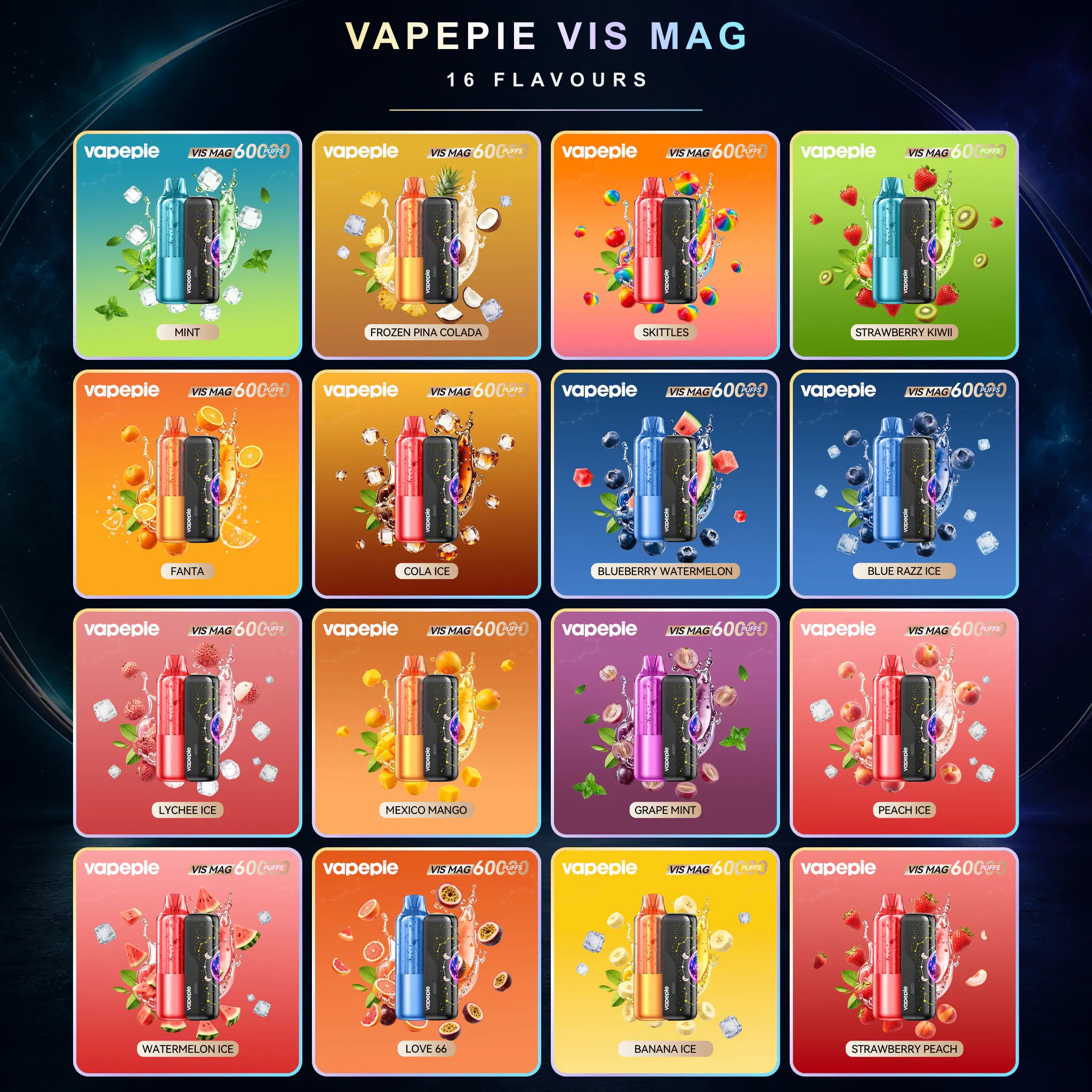 VAPEPIE VIS MAG 60000 · 2 Pods ( Your Flavors) + 1 Device