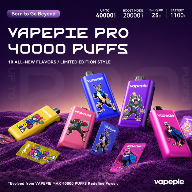🔒 PASSIONFRUIT MANGO LIME | VAPEPIE PRO 40000 PUFFS UPGRADED EDITION | Upgraded Designs with Limited IP Editions