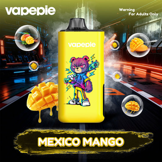🔒 MEXICO MANGO | VAPEPIE PRO 40000 PUFFS UPGRADED EDITION | Upgraded Designs with Limited IP Editions