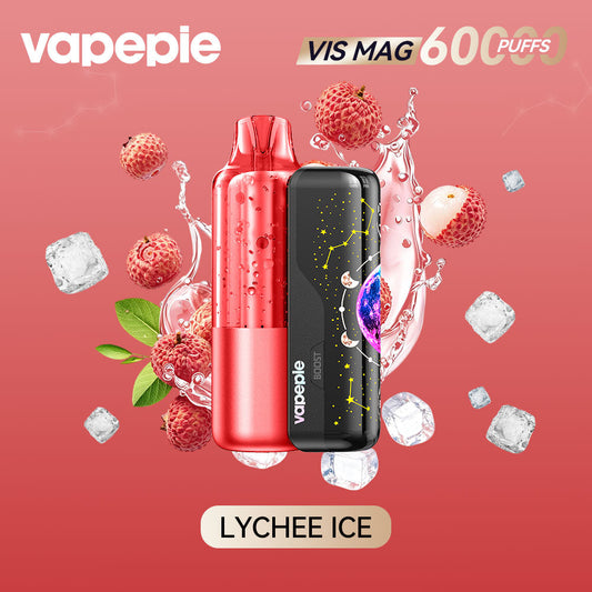 LYCHEE ICE | VAPEPIE VIS MAG 60000 PUFFS+Pod Combo Pack
