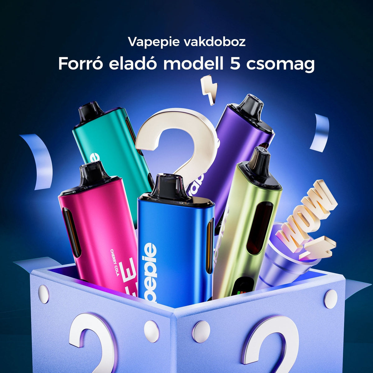 💎 5-pack VAPEPIE Max 40000 PUFFS – Mystery Box price drop!